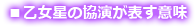 乙女星の協演が表す意味